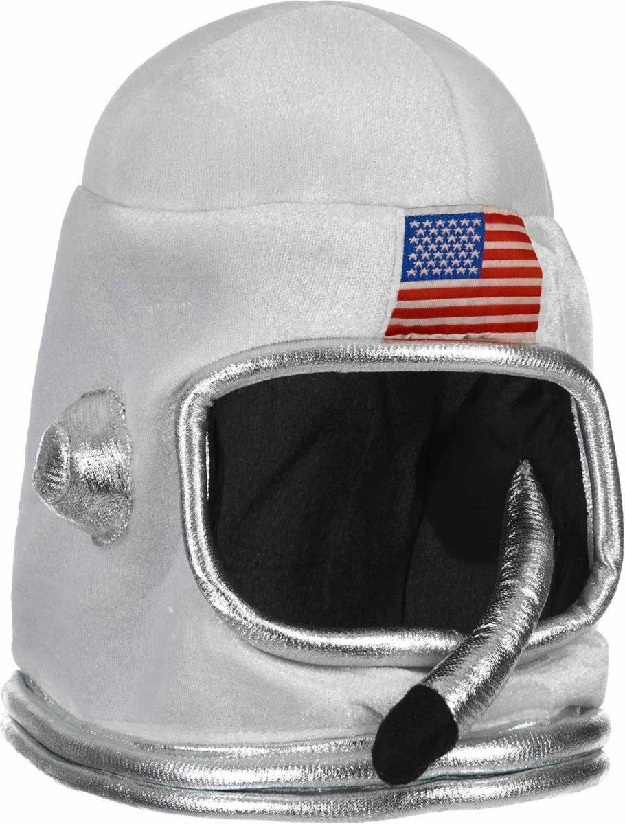 WELLY INTERNATIONAL - Zilverkleurige astronaut helm voor kinderen - Hoeden > Helmen